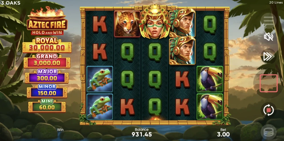 Aztec Fire: Hold and Win Slot