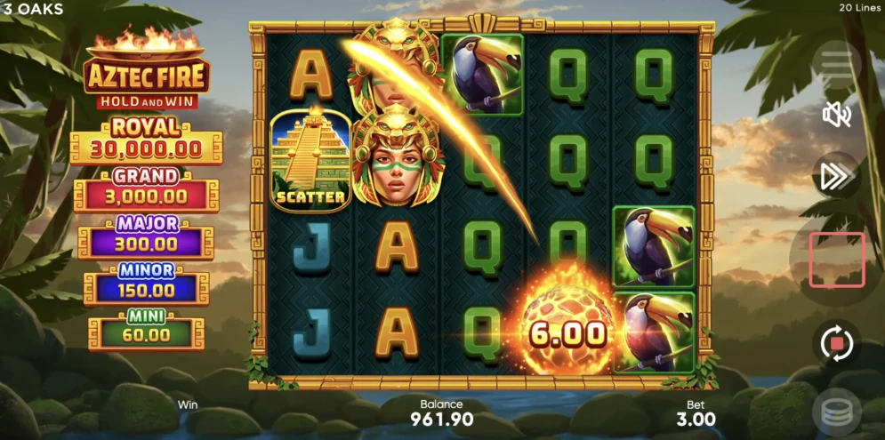 Aztec Fire: Hold and Win Slot